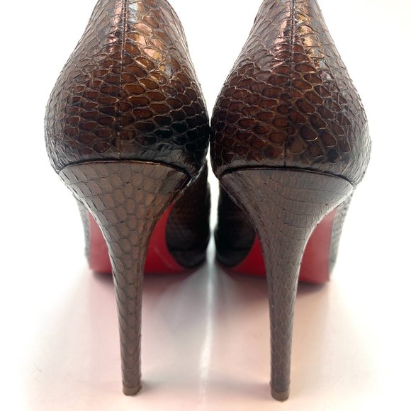 Christian Louboutin New Simple Python Heels 36 - Picture 6 of 11